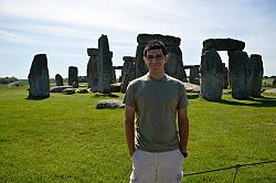 Ben standing in front of Stonehenge